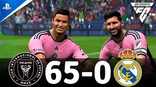 FC 24 Gameplay Inter Miami 650 Real Madrid Ft Messi Ronaldo Mbappe Haaland NeymarBellingham [upl. by Leigha]