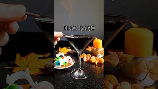 Black Magic ✨  Flaming Halloween Cocktail 😱 [upl. by Aanas]