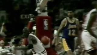 1991 NBA Finals Lakers at Bulls Gm 1 part 313 [upl. by Nnahoj]