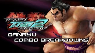 Tekken Tag 2 Ganryu Combo Breakdowns [upl. by Ariaj]