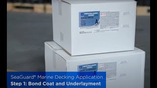 SherwinWilliams SeaGuard® Decking Application Instructions Step 1  Bond Coat and Underlayment [upl. by Novihs]