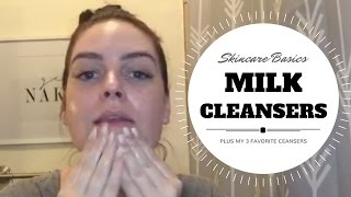 Skincare Basics Tutorial  AM Cleanse using a milk cleanser [upl. by Donatelli]