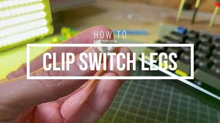 HOW TO Clip legs on a keyboard switch [upl. by Valentin815]