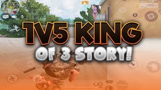 1v5 KING OF APARTMENTS ISNT NRX SAXY ANYMORE ITS FERG 28 Kill Solo vs Fireteam Rules Of Survival [upl. by Ikila496]