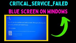 How to Fix CRITICALSERVICEFAILED Blue Screen on Windows 11 [upl. by Odlavso558]