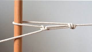 Stringing a clothesline with knots [upl. by Chatwin]