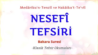 1 Nesefi Tefsiri Dersleri Fatiha Suresi Klasik Tefsir Okumaları مدارك التنزيل و حقائق التأويل [upl. by Garry]