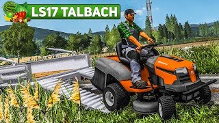 LS17 Talbach 35 Der Husqvarna RASENMÄHER auf dem Bauernhof  Landwirtschafts Simulator 2017 [upl. by Gifferd]