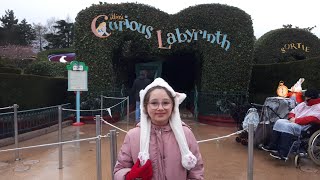 Tycia dans le labyrinthe d Alice au pays des merveilles à disneyland Paris [upl. by Neibart414]