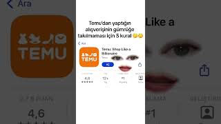 Temudan yaptın alışverişinin gümrüğe takılmaması için 5 Kural temu temukargo alışveriş [upl. by Karrah476]