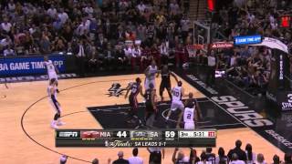 Patty Mills 17 points vs Miami Heat  game 5  2014 NBA finals [upl. by Ennove]