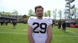 Vandy Football  Jesse Mirco Interview Spring Practice [upl. by Minica]