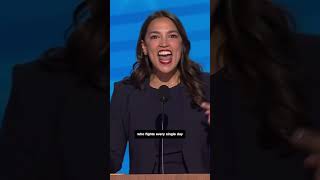 AOC at DNC ‘Trump would sell this country for a dollar’ [upl. by Seale697]