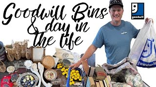 Goodwill bins shopping  A day in the life  thrifting for profit  reselling [upl. by Berglund761]