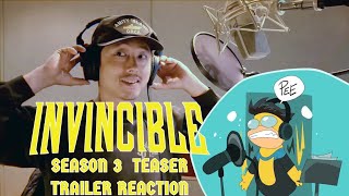 INVINCIBLE SEASON 3 TEASER TRAILER REACTION [upl. by Sumner211]