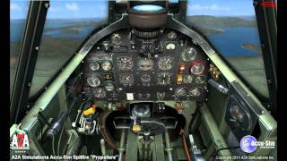 A2A Simulations AccuSim Spitfire quotPropellersquot [upl. by Ydnih310]