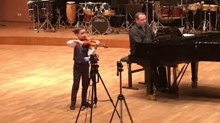 Adriel COLLOMB 8 ans Concertino 1 « héroïque » de Oberdoerffer [upl. by Una]