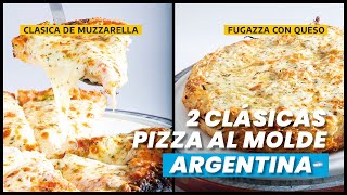 Preparo 2 Pizzas Argentinas La Pizza de Muzzarella y la Fugazza [upl. by Milicent]