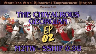 Medieval 2 Total War  SSHIP  Chivalrous Georgian Campaign  EP 02 The Siege of Qaliqala [upl. by Eiknarf]