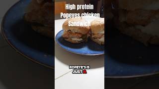 High protein Popeyes chicken sandwich [upl. by Innej830]