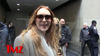 Lindsay Lohan Gets AList Treatment on Movie Promo Tour Signs Autographs  TMZ [upl. by Ring]