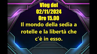 Vlog supplementare del 02112024 ore 1500 La libertà ritrovata in una sedia a rotelle [upl. by Cristine]