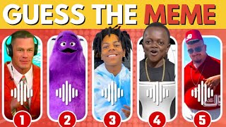 GUESS THE MEME SONG🔥  FAMOUS MEMES  MrBeast iShowSpeed SKIBIDIfunny [upl. by O'Donovan]