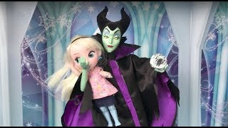 Elsa vs Maleficent Frozen Elsa Toddler gets taken by Maleficent Battle in the Ice Palace [upl. by Nam99]