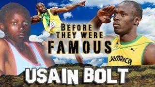 USAIN BOLT  Before They Were Famous  BIOGRAPHY [upl. by Nnylatsyrc]