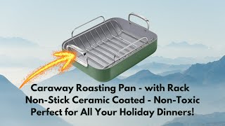 Caraway Roasting Pan with RackNon Toxic amp Oven Safe Why this is the BEST Brandad amazonfinds [upl. by Gemini655]