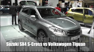 Suzuki SX4 SCross 2016 vs Volkswagen Tiguan 2016 [upl. by Anuahsal]