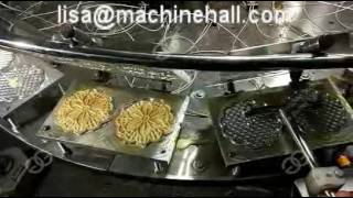 Automatic Pizzelle Cookie Baking MachinePizzelle Cookie Making Machine For Sale [upl. by Alet]