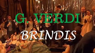 BRINDISI BRINDIS  La Traviata  G Verdi ITALIANOESPAÑOL [upl. by Ydwor]