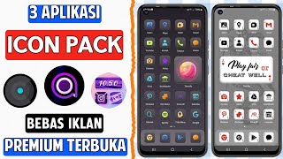 3 Aplikasi Android Icon Pack Keren Terbaik  Icon Pack Lucu Android [upl. by Nnaycnan55]