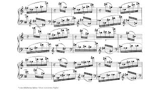 Nikolai Roslavets  3 Etudes 1914 ScoreVideo [upl. by Kaya405]