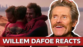 Willem Dafoe Reacts To SpiderMan No Way Home [upl. by Einaej]