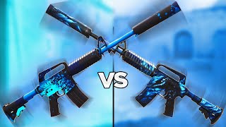 ICARUS FELL vs NIGHTMARE M4A1S SKIN BATTLE [upl. by Delmer]