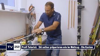 Alpin Ski präparieren wie die Profis Kanten schleifen wie im SkiWeltcup  Tutorial in 3 Schritten [upl. by Nyla]