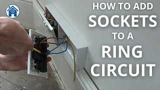 How to ADD SOCKETS to a RING CIRCUIT WAGOBOX amp WAGO connectors How to wire a double socket [upl. by Marlon]