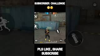 Free fire Subscriber challenges shorts trending [upl. by Rostand]