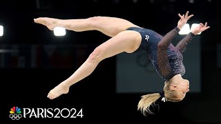 Jade Carey displays calm composure during podium training  Paris Olympics  NBC Sports [upl. by Goebel]