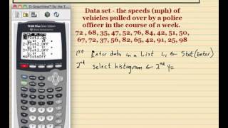 Histogram using TI83TI84 [upl. by Tisbee]