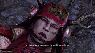 Nioh DLC  Toyotomi Hideyori Defeat and Sasuke Death Cutscene HQ [upl. by Ahsieket279]