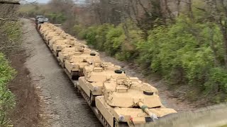 Military Train Goes Under Abandoned Bridge amp Train Diverges In Front Of Me 5 Norfolk Southern Train [upl. by Ellswerth639]