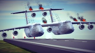 Emergency Landings 56 How survivable are they Besiege [upl. by Aivatnahs]