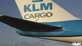 Departure KLM Martinair Cargo B747400ERF PHCKC to JNB [upl. by Adnauqahs937]