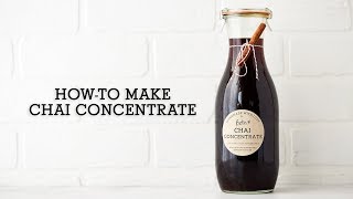 Howto Make Chai Concentrate at Home [upl. by Ynohtnad]