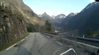 Geiranger Norway on a BMW R1200GSA Pt1 [upl. by Derman]