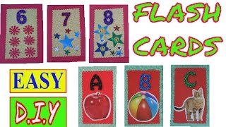 FLASH CARDS  ALPHABET FLASH CARDS  NUMBER FLASH CARDS  HOW TO MAKE FLASH CARDS  DIY FLASH CARDS [upl. by Gibert]