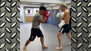 UFC Fighter Song Yadong Sparring with Former K1 Kickboxing Champ Rukiya Anpo [upl. by Hinson779]